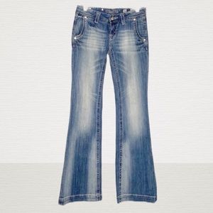 Miss Me Ladies 26 Wide Leg Light Wash Jeans